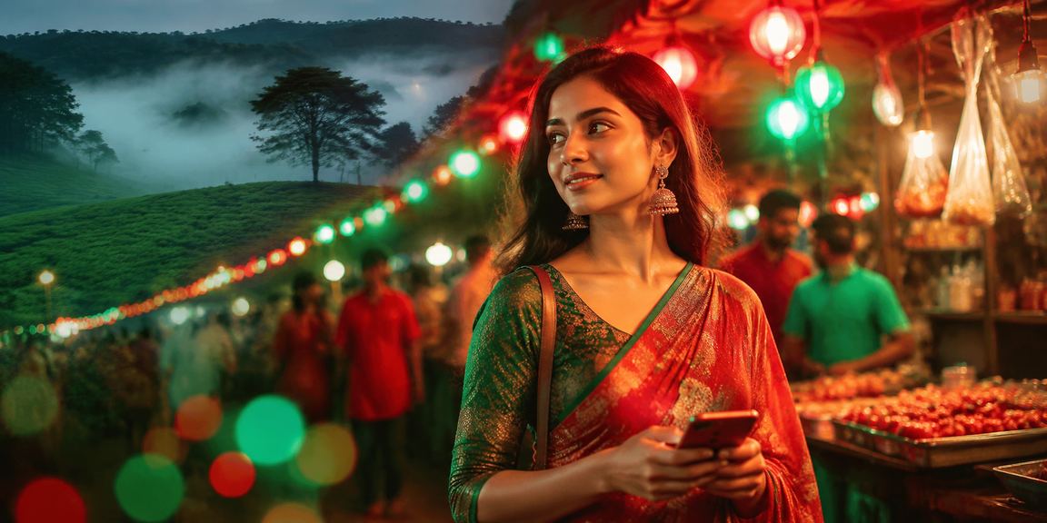 সিলেটে মোবাইল পেমেন্ট ব্যবহারের দৃশ্য